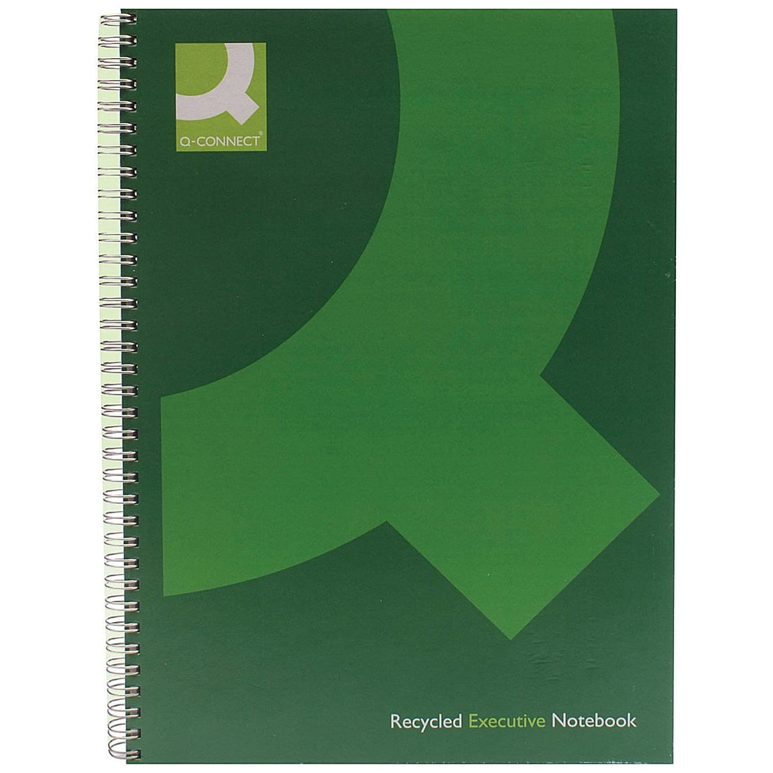 Q-Connect Hardback Wirebound Book, A4, Black, Pack of 3