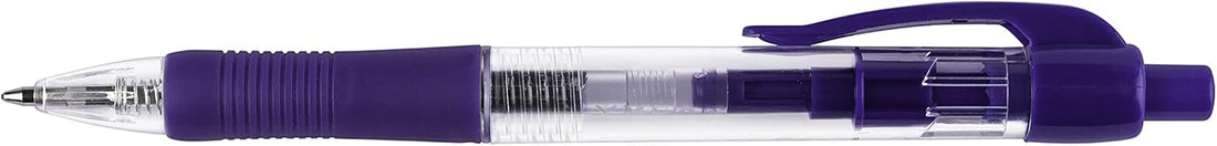 Q-Connect Retractable Ballpoint Pen Medium Black (Pack of 10)