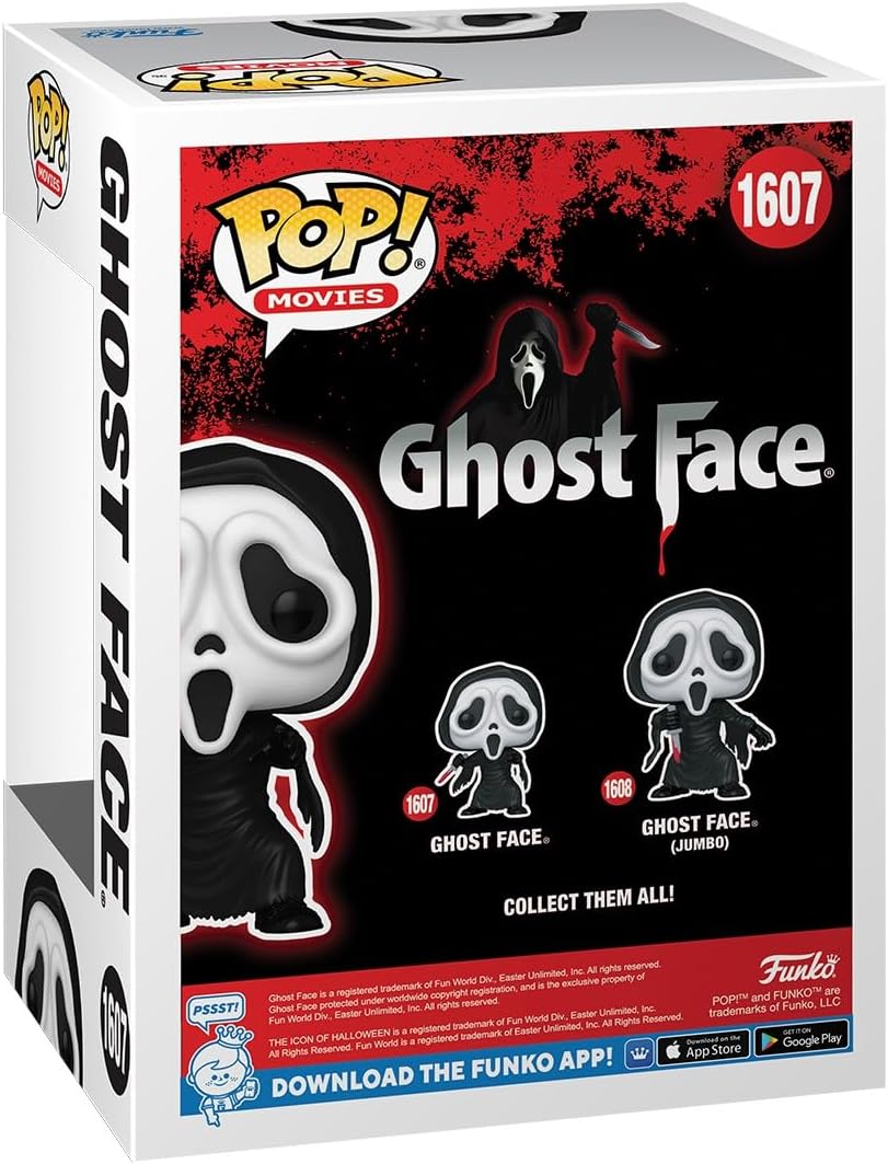 Funko POP! Movies: Ghostface - Collectable Vinyl Figure - Gift Idea - Official Merchandise - Toys For Kids & Adults - Model Figure for Collectors and Display