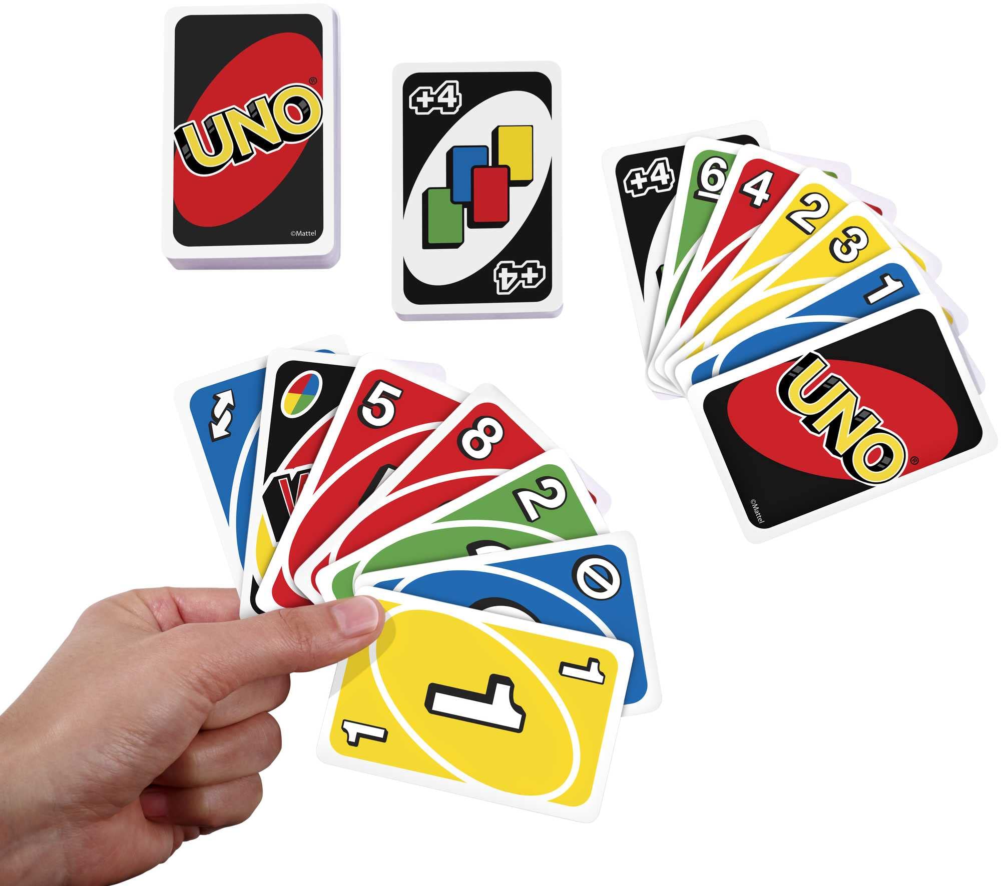 Mattel Games UNO House Rules Card Game for Family Night, Game Night, Travel, Camping & Party, HRL31