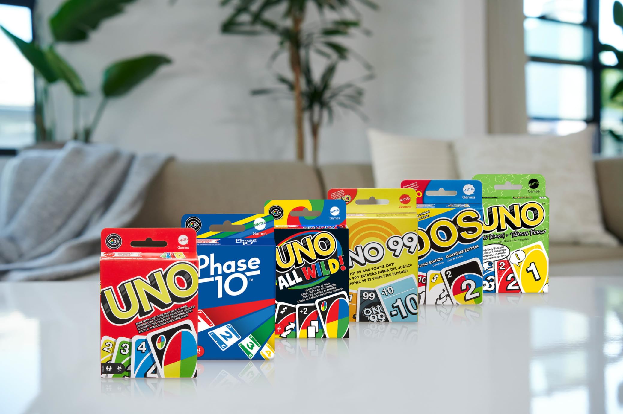 Mattel Games UNO House Rules Card Game for Family Night, Game Night, Travel, Camping & Party, HRL31
