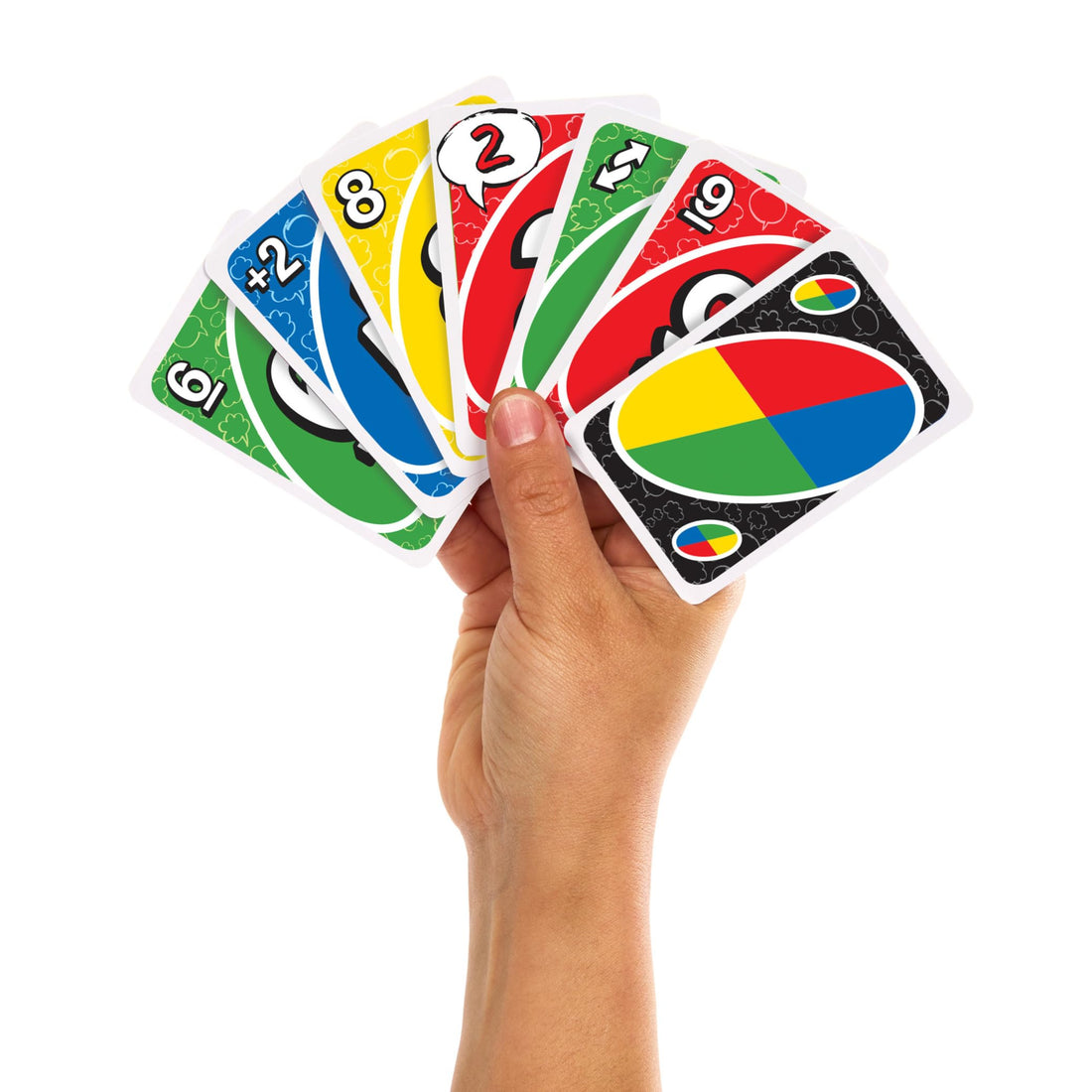 Mattel Games UNO House Rules Card Game for Family Night, Game Night, Travel, Camping & Party, HRL31