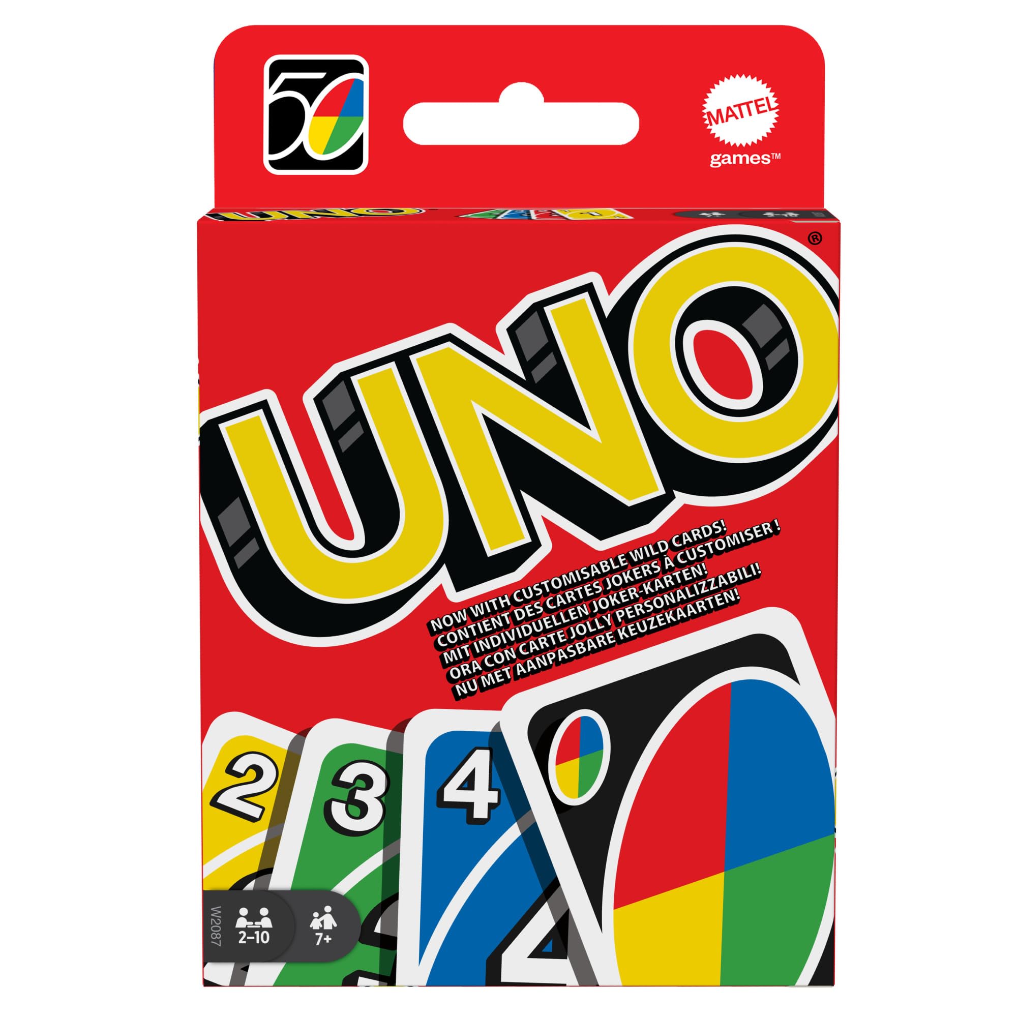 Mattel Games UNO House Rules Card Game for Family Night, Game Night, Travel, Camping & Party, HRL31