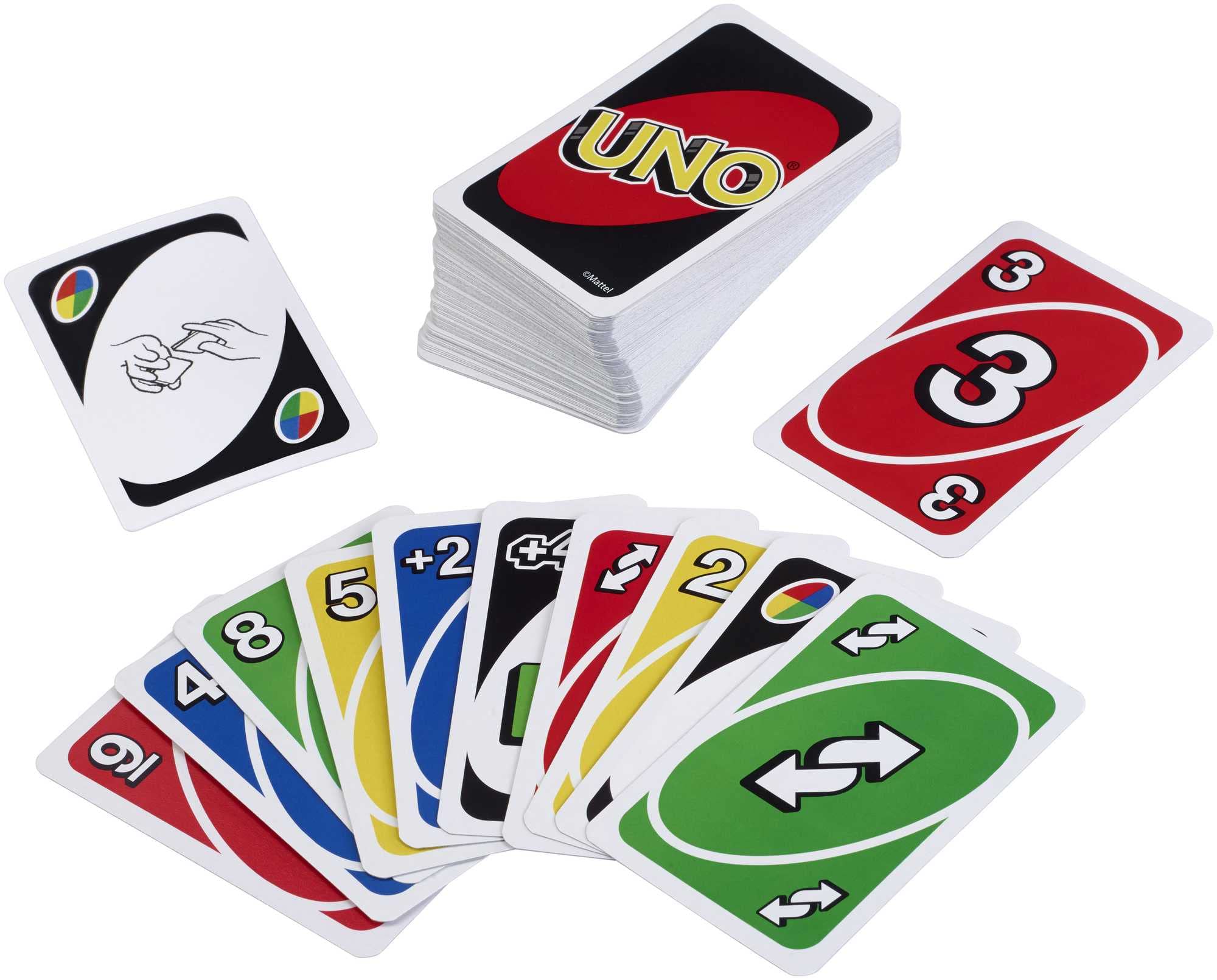 Mattel Games UNO House Rules Card Game for Family Night, Game Night, Travel, Camping & Party, HRL31