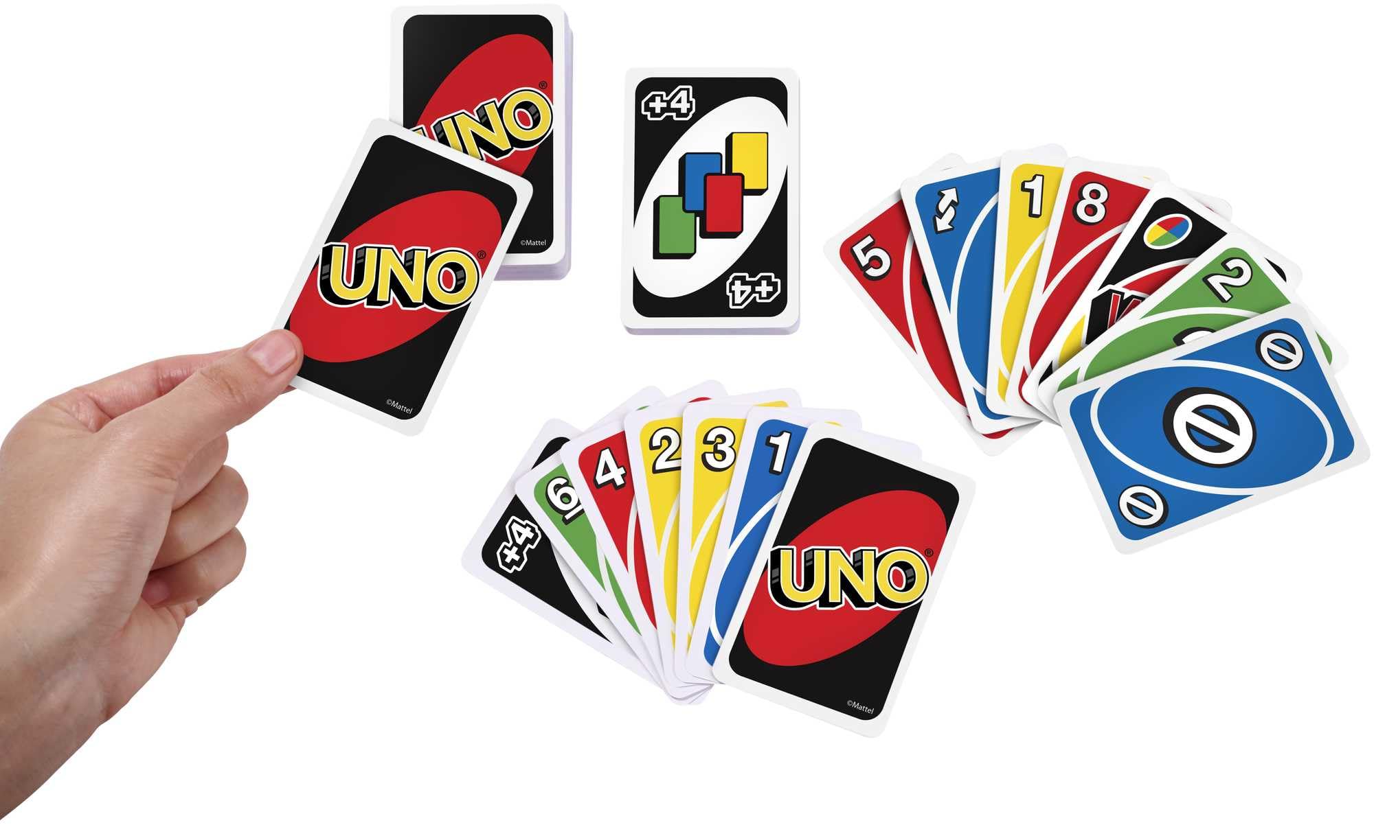 Mattel Games UNO House Rules Card Game for Family Night, Game Night, Travel, Camping & Party, HRL31