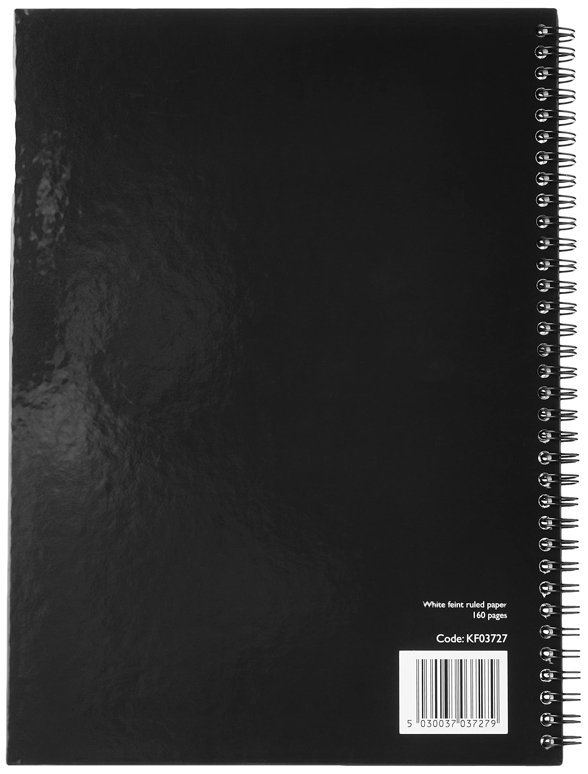 Q-Connect Hardback Wirebound Book, A4, Black, Pack of 3