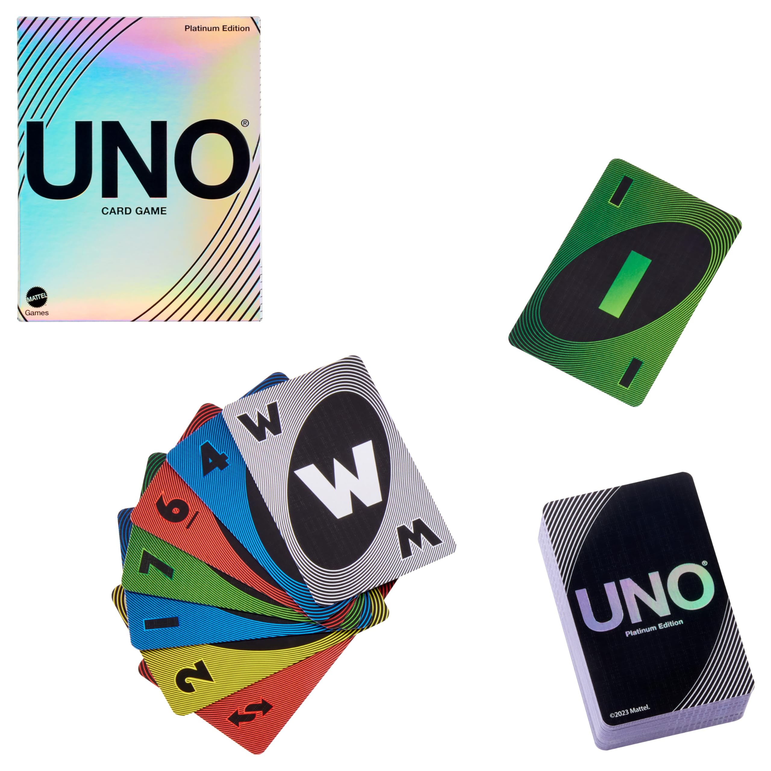 Mattel Games UNO House Rules Card Game for Family Night, Game Night, Travel, Camping & Party, HRL31