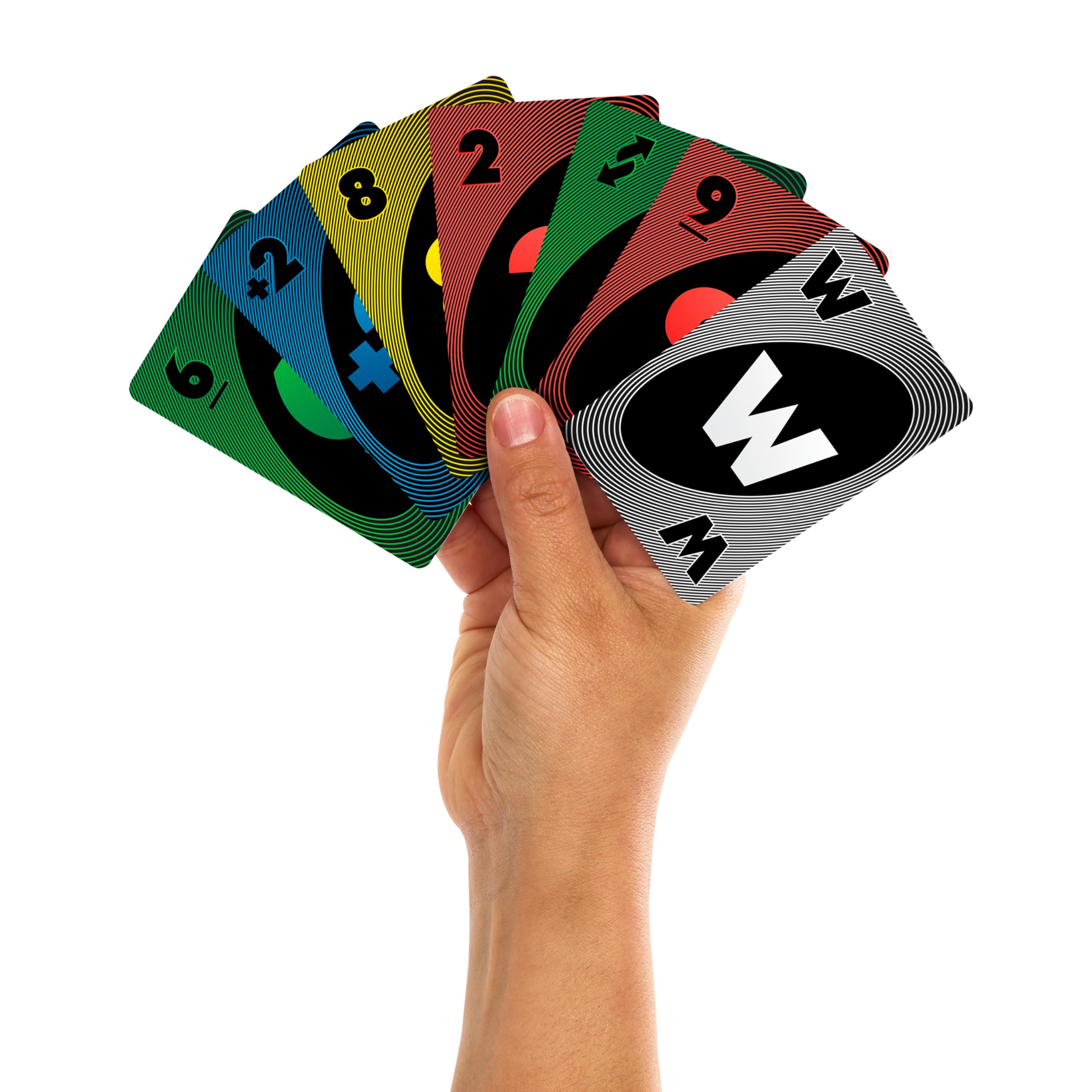 Mattel Games UNO House Rules Card Game for Family Night, Game Night, Travel, Camping & Party, HRL31