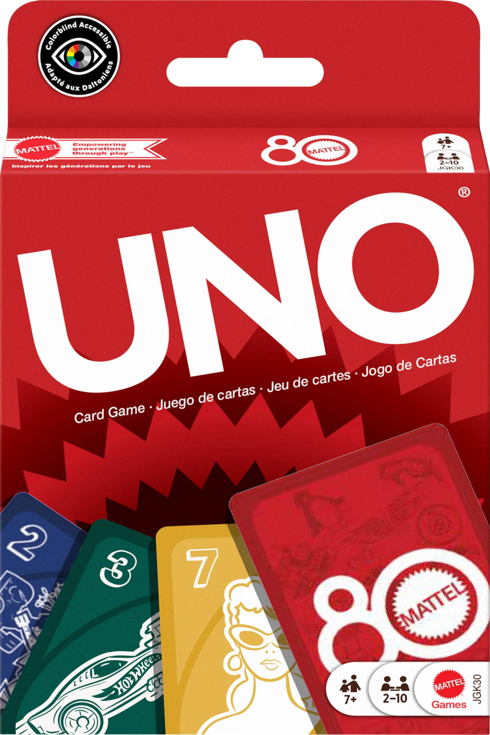 Mattel Games UNO House Rules Card Game for Family Night, Game Night, Travel, Camping & Party, HRL31