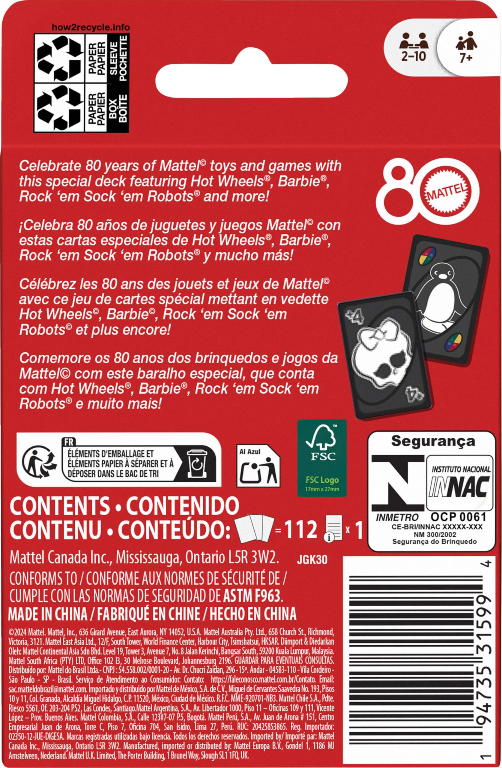 Mattel Games UNO House Rules Card Game for Family Night, Game Night, Travel, Camping & Party, HRL31