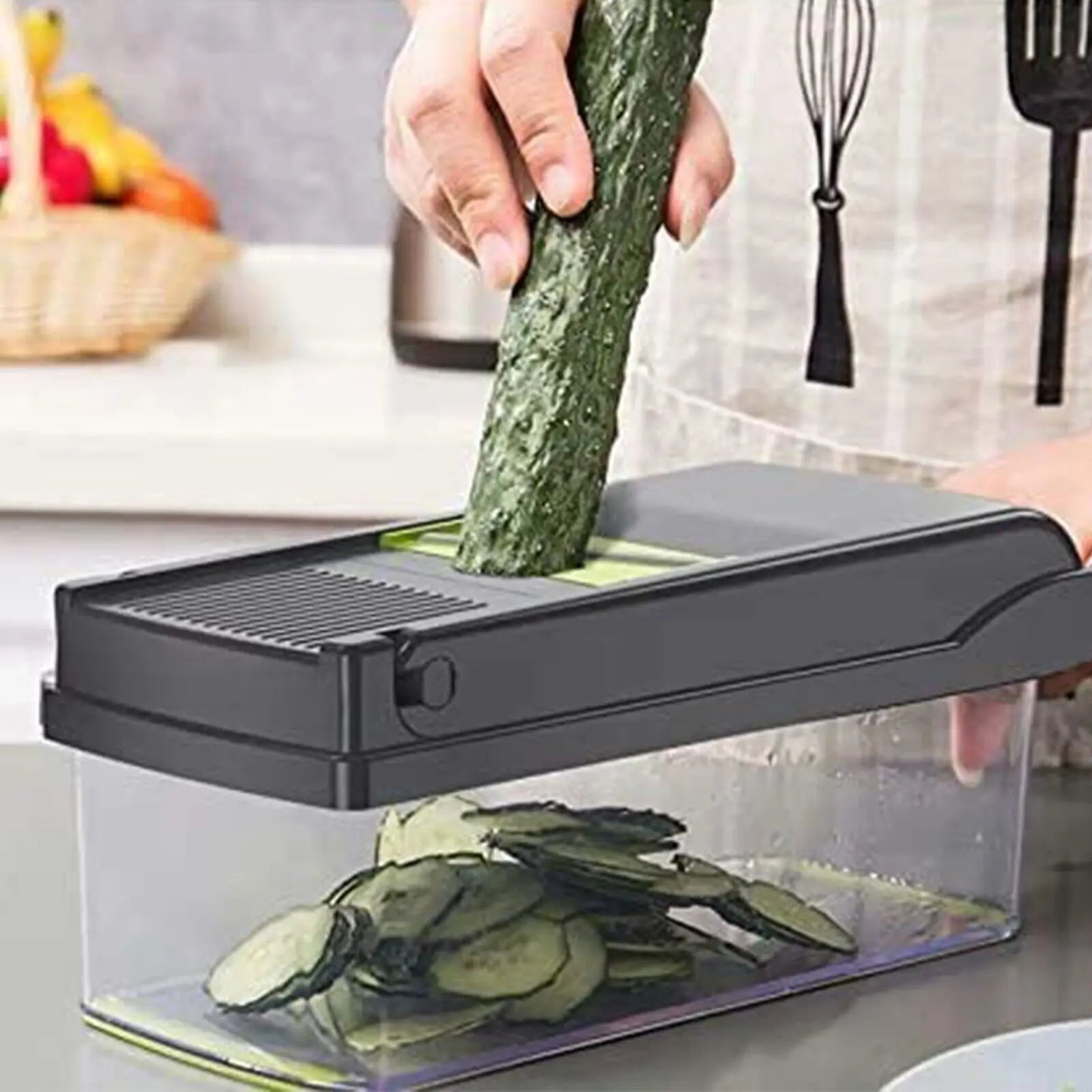 16 in 1 Vegetable Chopper, Salad Fruit Vegetable Food Chopper Slicer Peeler