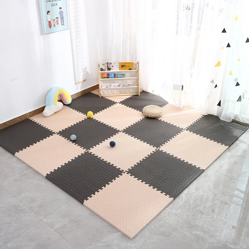 30x30cm EVA Puzzle Mat – Thick Baby Play Mat for Kids, Non-Slip & Waterproof Crawling Floor Tiles, Interlocking Foam Rug