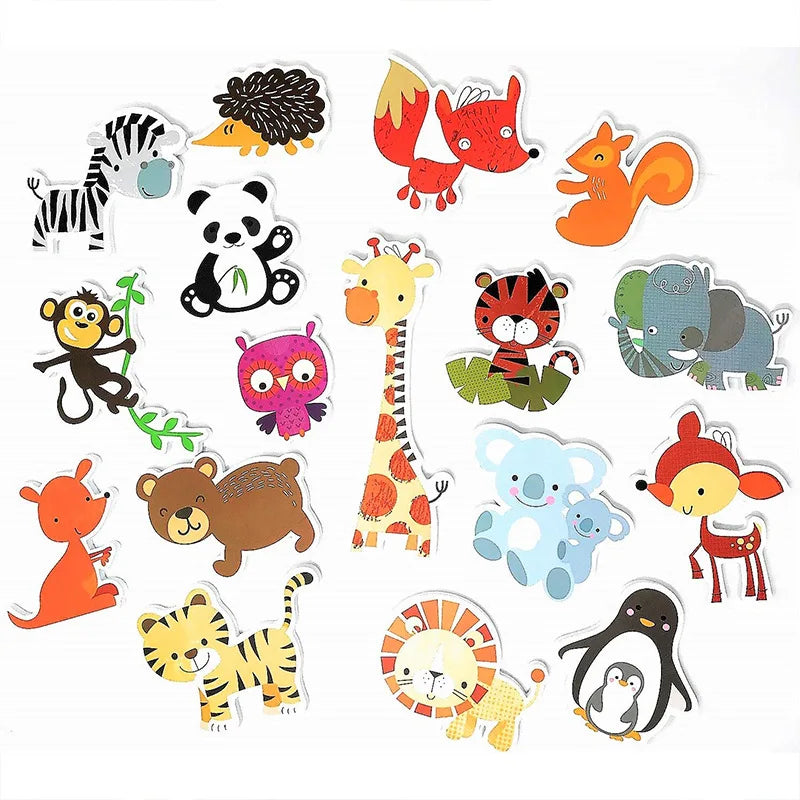 Baby Toy Animal Bath Toys for Kids Soft EVA Paste Bathroom Toys Animal Cognitive Floating Water Toys for Boys Girls 2 to 4 Years
