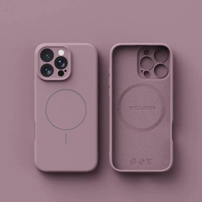Magnetic Luxury Wireless Charge For Magsafe Phone Cases for iPhone 16 Plus 15 14 13 17 18 Pro Max Original Liquid Silicone Cover