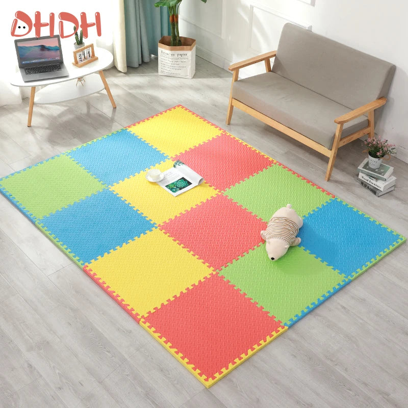 30x30cm EVA Puzzle Mat – Thick Baby Play Mat for Kids, Non-Slip & Waterproof Crawling Floor Tiles, Interlocking Foam Rug