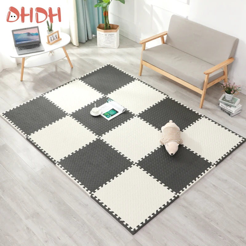 30x30cm EVA Puzzle Mat – Thick Baby Play Mat for Kids, Non-Slip & Waterproof Crawling Floor Tiles, Interlocking Foam Rug