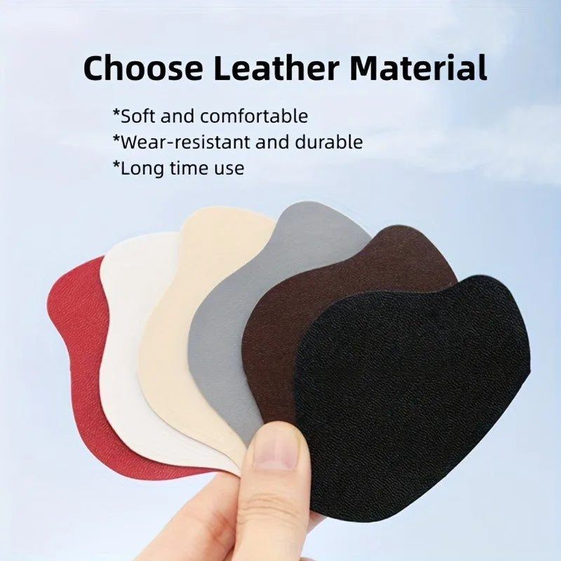 6 Pcs Sneaker Heel Repair Patches Wear-Resistant Shoe Heel Protector Stickers Fix Worn Holes for Sneakers, Leather Shoes