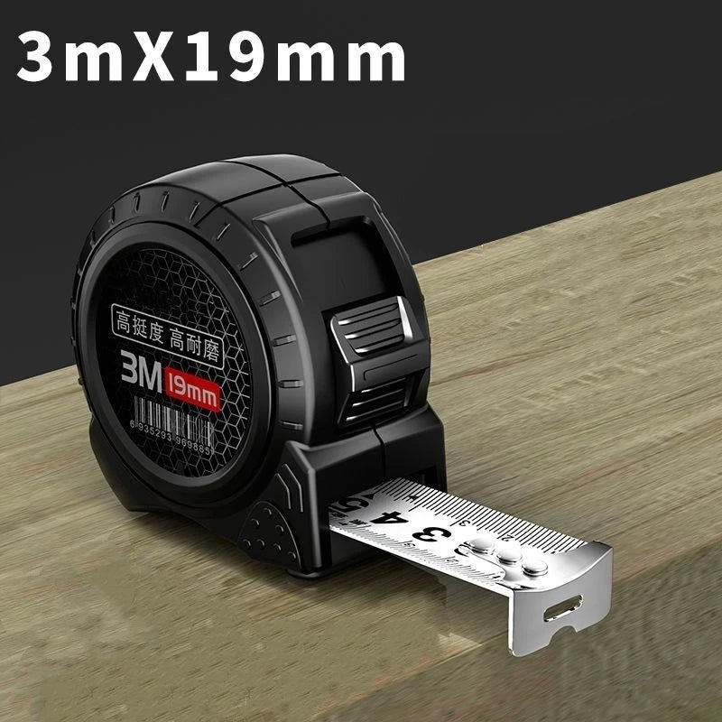 1/5 PCS Self Locking Fluorescent Steel Tape Measure High-Precision Laser Inkjet Code Box Ruler Measuring Tool Meter Ruler