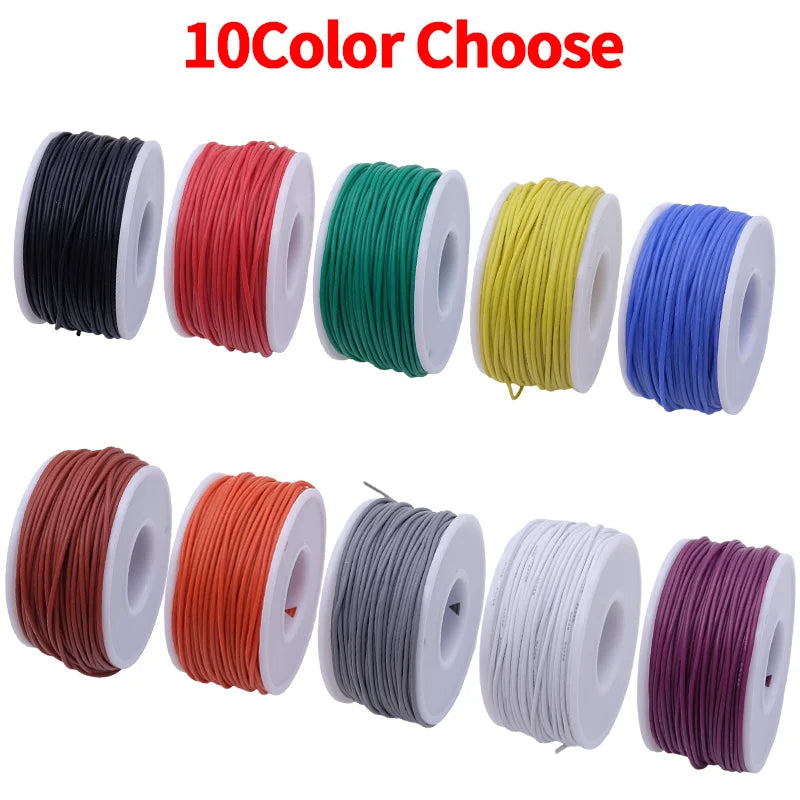 Super Soft Copper Wire Box (5 Colors Mix Kit) Heat Resistant Flexible Silicone 30/28/26/24/22/20AWG Electric Tinned Copper Cable