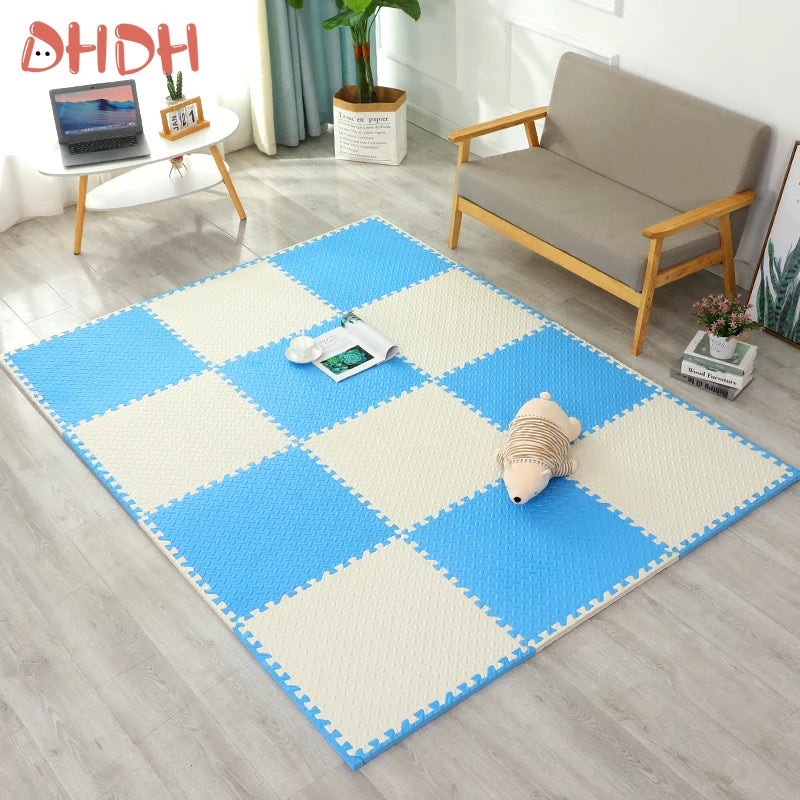 30x30cm EVA Puzzle Mat – Thick Baby Play Mat for Kids, Non-Slip & Waterproof Crawling Floor Tiles, Interlocking Foam Rug