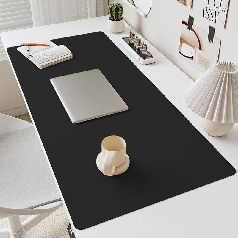 PU Leather Mouse Pads Desk Mat for Office Solid Color Gaming Waterproof Non-slip Computer Pad Keyboard Pads