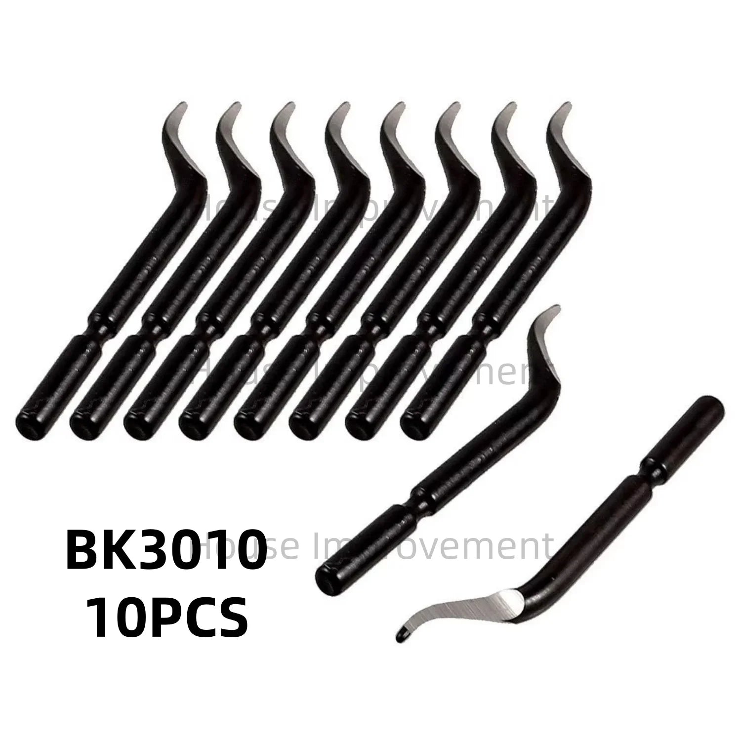 Deburring Tool Set with 11pcs High Speed Steel Swivel Blades Burr Removal Tool for Metal Resin PVC Pipes Copper Plastic Aluminum