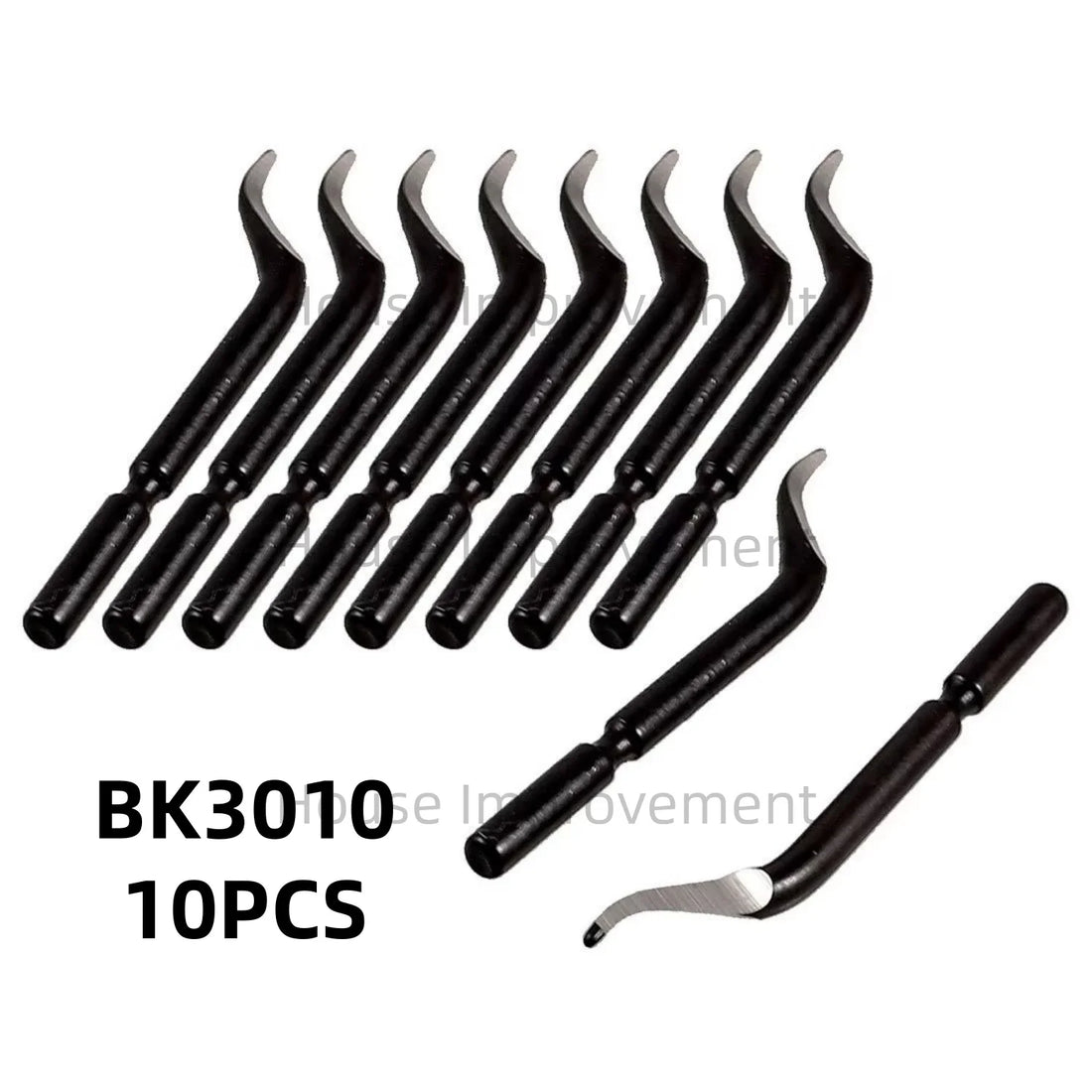 Deburring Tool Set with 11pcs High Speed Steel Swivel Blades Burr Removal Tool for Metal Resin PVC Pipes Copper Plastic Aluminum