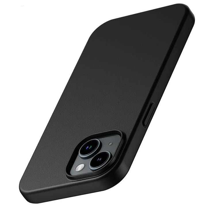 Luxury Matte Silicone Soft Case For iPhone 18 PRO 17 Air 16 15 14 Plus 13 12 Mini 11 Pro Max Ultra Thin Solid Black Cover