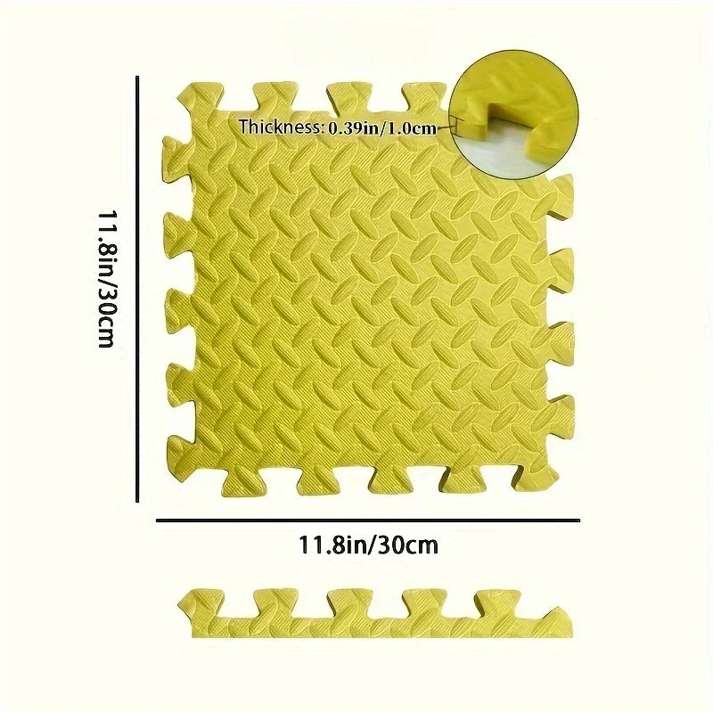 30x30cm EVA Puzzle Mat – Thick Baby Play Mat for Kids, Non-Slip & Waterproof Crawling Floor Tiles, Interlocking Foam Rug