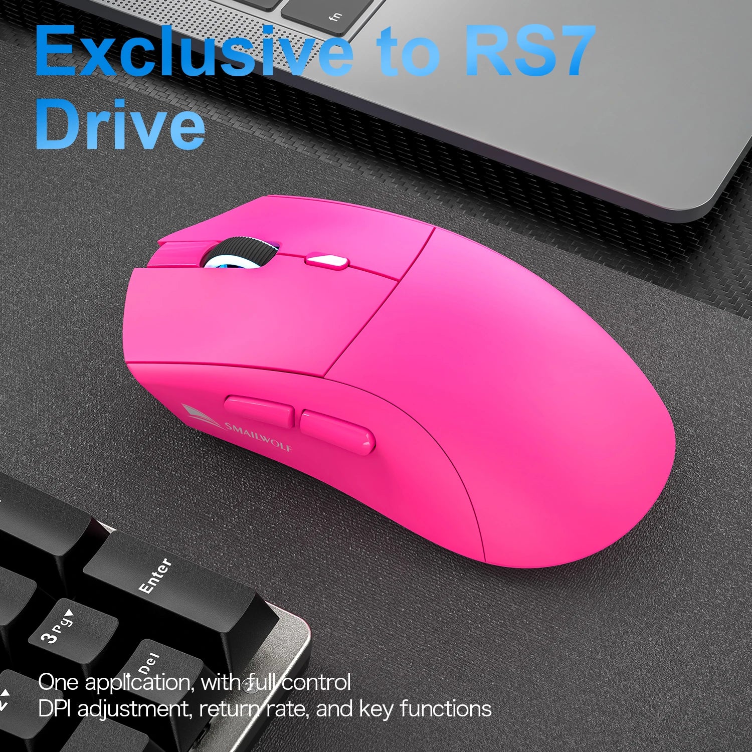 SMAILWOLF RS7 Bluetooth wireless gaming mouse PAW3311 macro driver laptop desktop computer office game 20000dpi