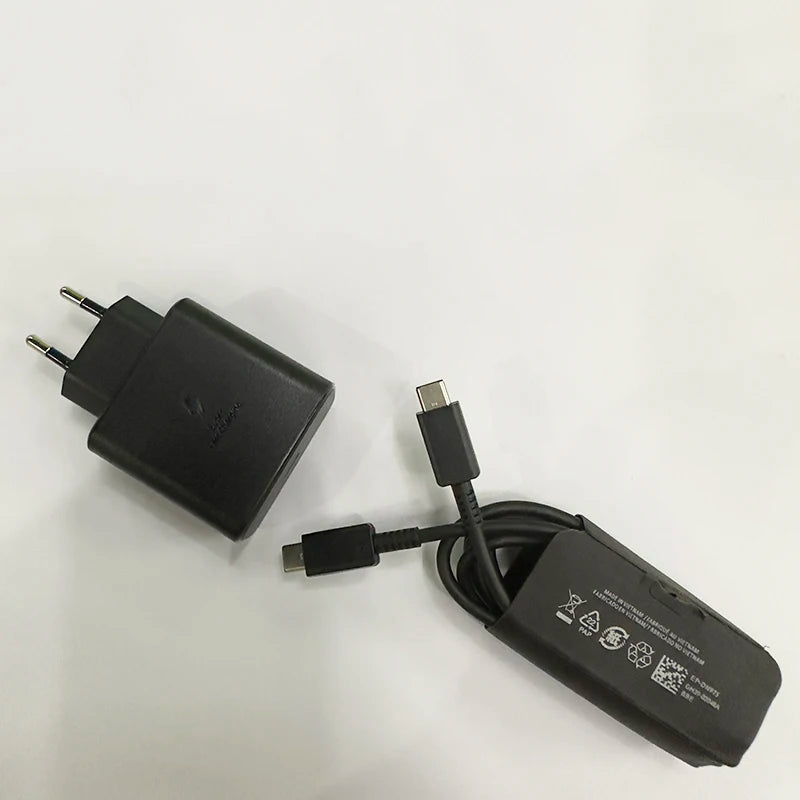 Original Samsung Charger 45w Super Fast Charge EU US Adapter USB C Samsung Galaxy S26 S25 Ultra S24 S22 S23 S21 A56 A57 A55 A54
