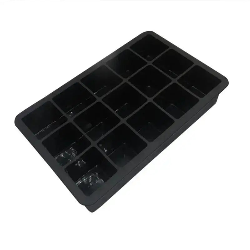 Kitchen Ice Cube Mold Making Tools 15 Grid Silicone Big Tray Mold Non-toxic Durable Bar Pub Wine Ice Blocks Accessories Supplies