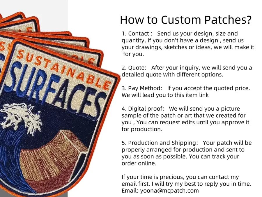 Custom Embroidery Patches for Clothing Min Order 10 Pcs Logo Customized Iron on Sew on Embroidered Patch for School Brand Caps