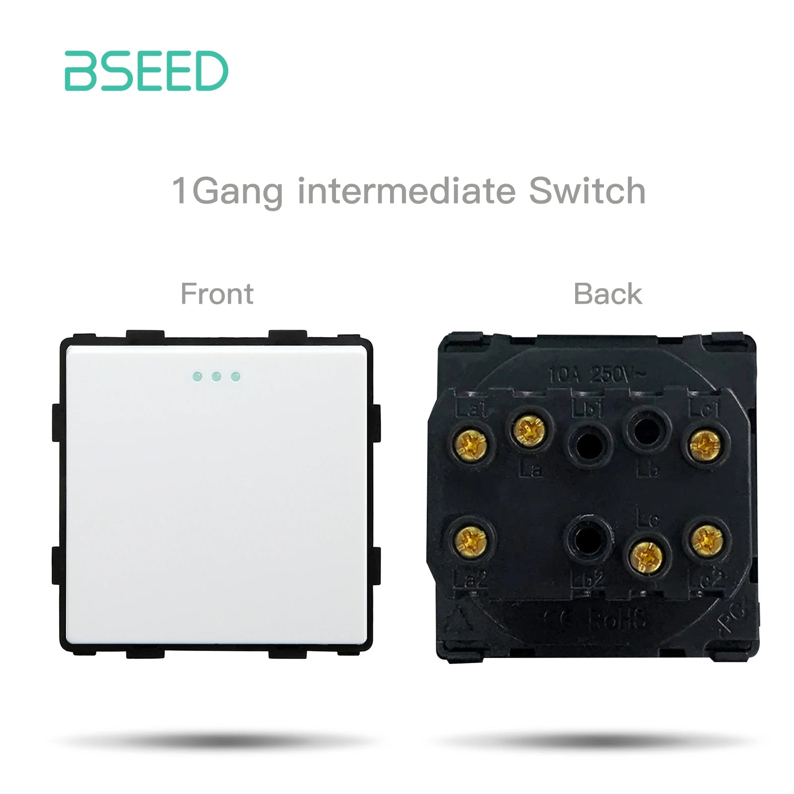 BSEED Mechanical Button Switches TV ST CAT5 RJ45 Plug Type-c USB EU French Power Sockets DIY Function Parts  Free Combination