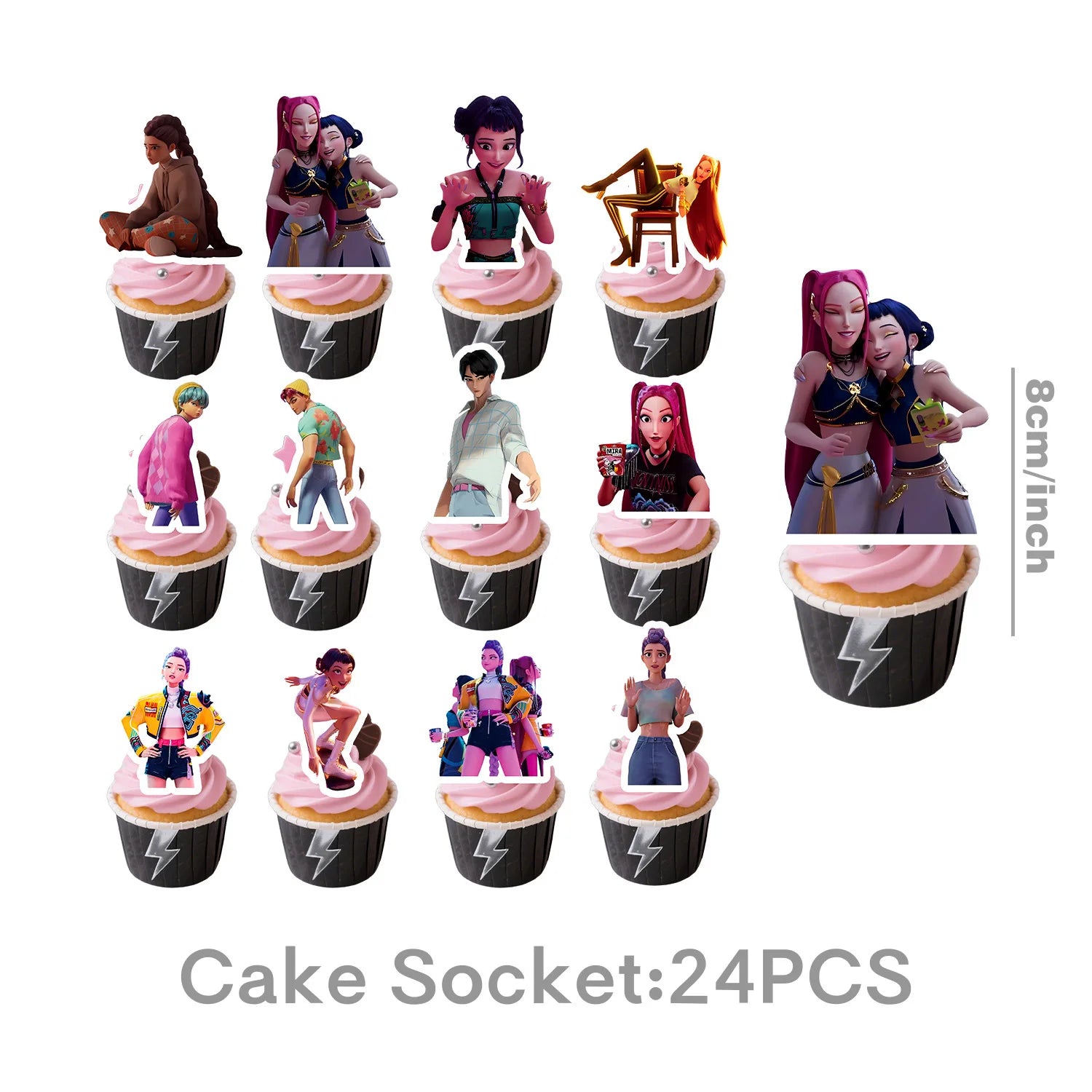 K Pop Birthday Party Decoration Tableware Set - Napkin Tablecloth Banner Paper Plates Slap Bracelets Stamps Baby Shower Supplies