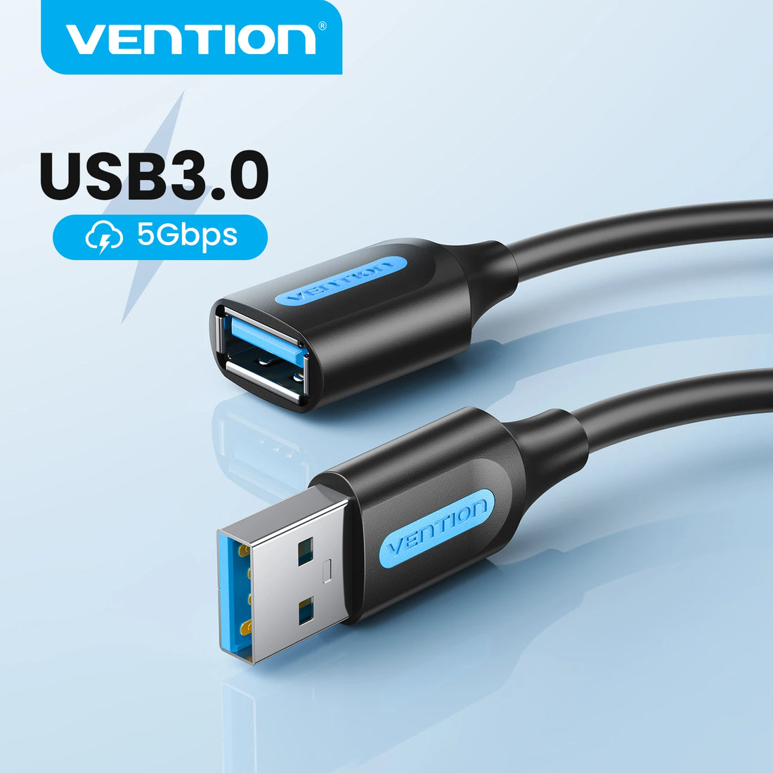 Vention USB 3.0 Extension Cable USB 3.0 2.0 Cable Extender Data Cord for PC Smart TV Xbox One SSD Fast Speed USB Cable Extension