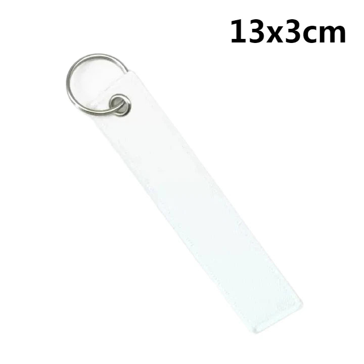 Custom Logo Polyester Keychain Print Name Car Motorcycle Embroider Webbing Key Chain Personalized Ribbon Keyring Men and Women