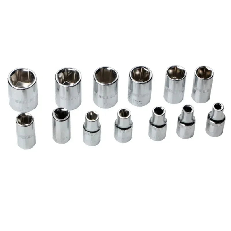 46pcs/Set 1/4 Inch Drive Socket Ratchet Wrench Set Automobile Maintenance Tool Socket Wrench Combination Hardware Tool Car Tools