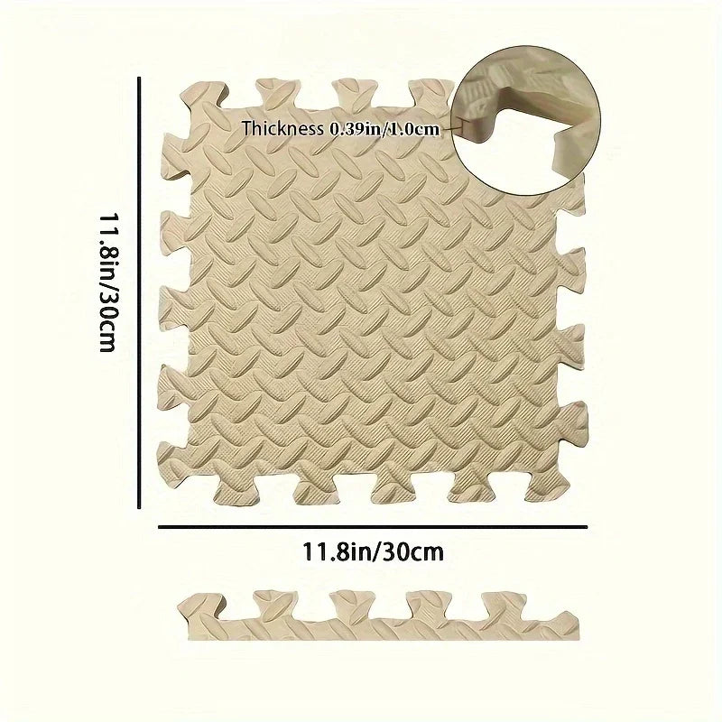 30x30cm EVA Puzzle Mat – Thick Baby Play Mat for Kids, Non-Slip & Waterproof Crawling Floor Tiles, Interlocking Foam Rug