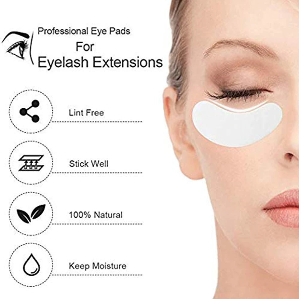 25 Pair Eyelash Extensions Pads Under Eye Lash Gel Lint Free Eye Patches Pad