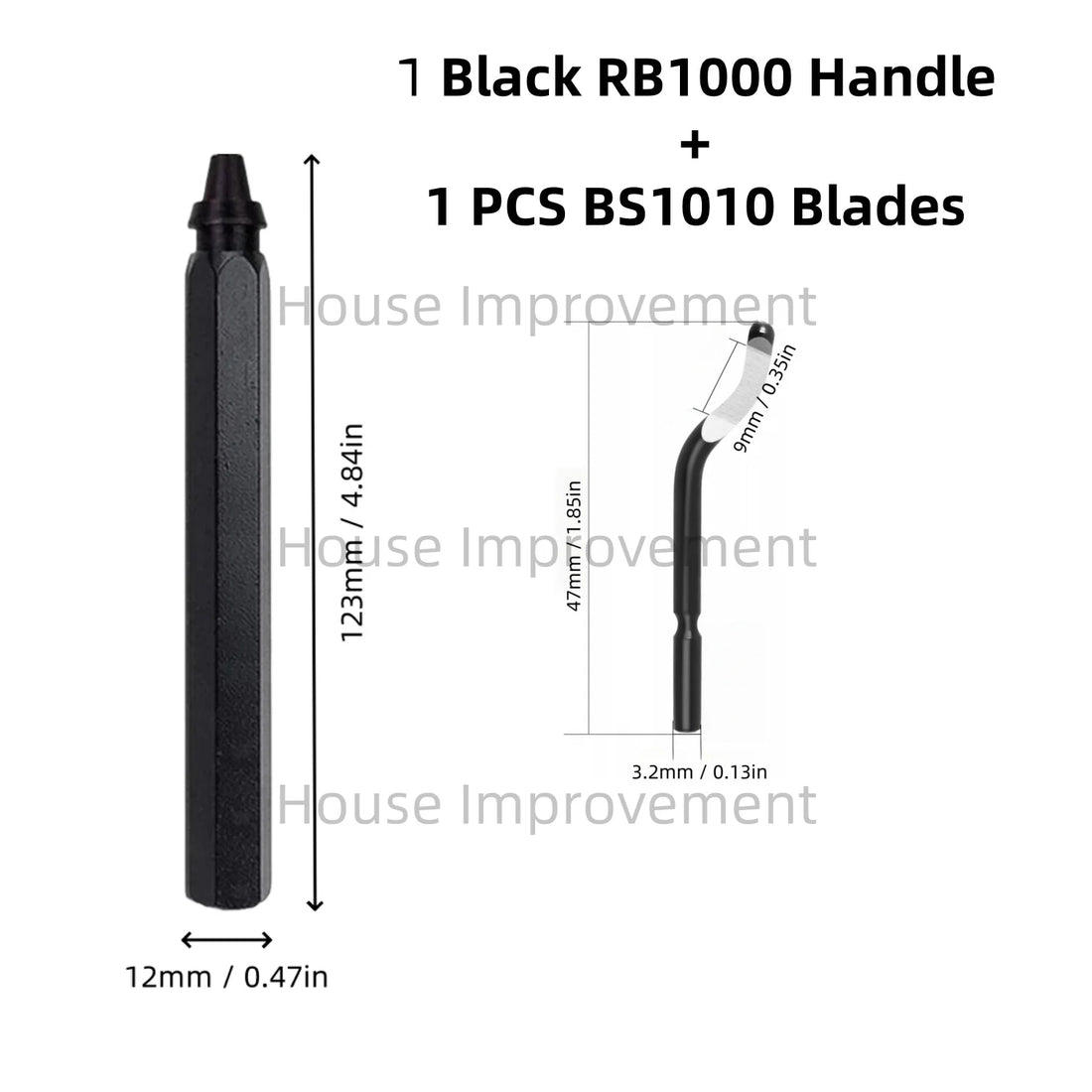 Deburring Tool Set with 11pcs High Speed Steel Swivel Blades Burr Removal Tool for Metal Resin PVC Pipes Copper Plastic Aluminum