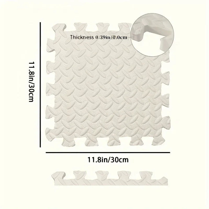 30x30cm EVA Puzzle Mat – Thick Baby Play Mat for Kids, Non-Slip & Waterproof Crawling Floor Tiles, Interlocking Foam Rug