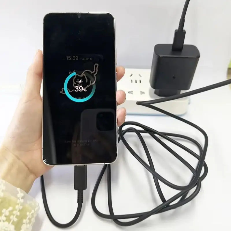 Original Samsung Charger 45w Super Fast Charge EU US Adapter USB C Samsung Galaxy S26 S25 Ultra S24 S22 S23 S21 A56 A57 A55 A54