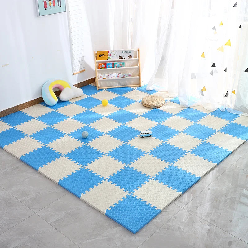 30x30cm EVA Puzzle Mat – Thick Baby Play Mat for Kids, Non-Slip & Waterproof Crawling Floor Tiles, Interlocking Foam Rug