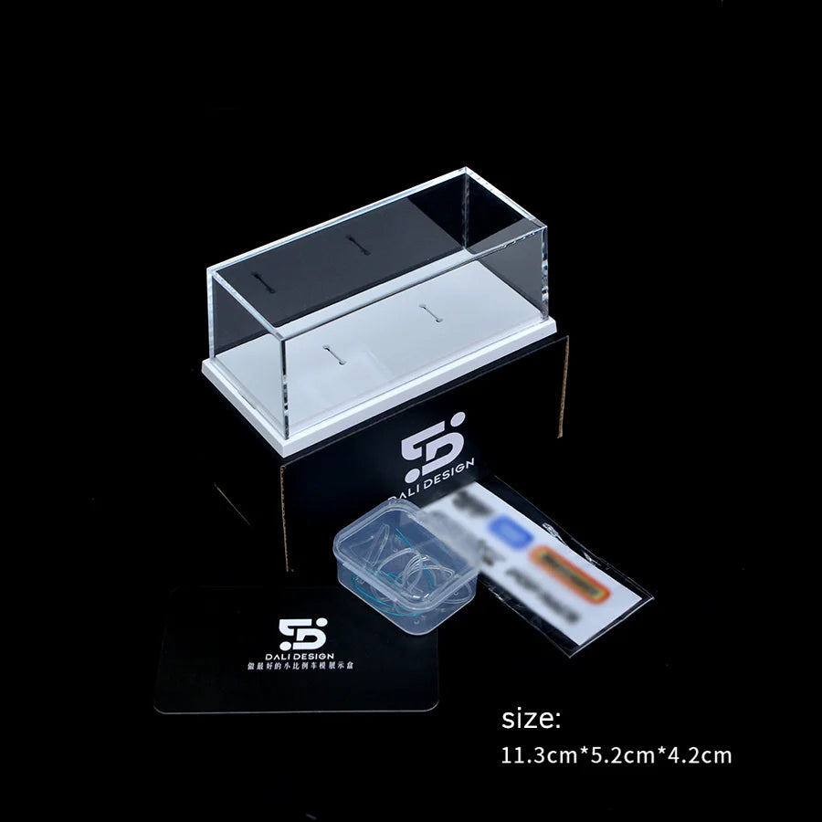 1/64 Acrylic Model Car Display Case Box - High Quality Clear Cover for Collectibles Gift (No Car Included) 1pcs