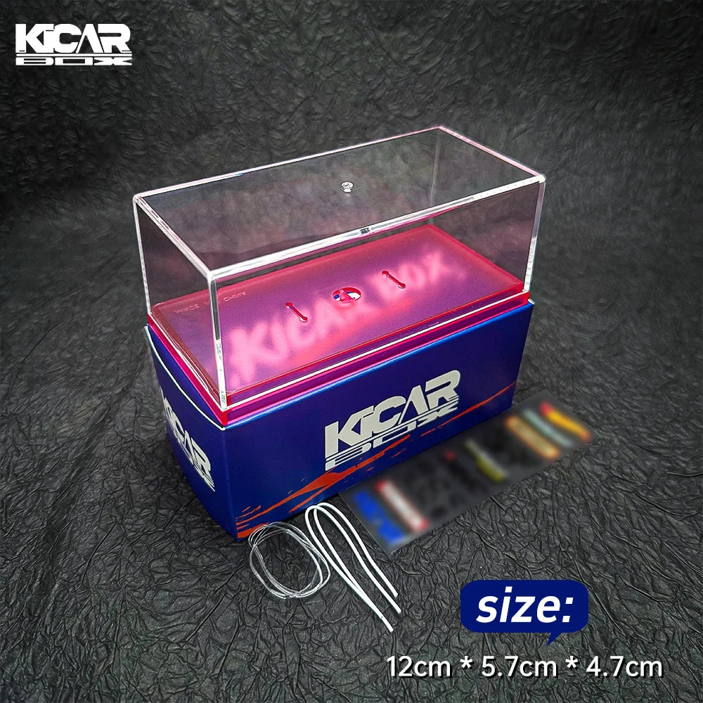 1/64 Acrylic Model Car Display Case Box - High Quality Clear Cover for Collectibles Gift (No Car Included) 1pcs