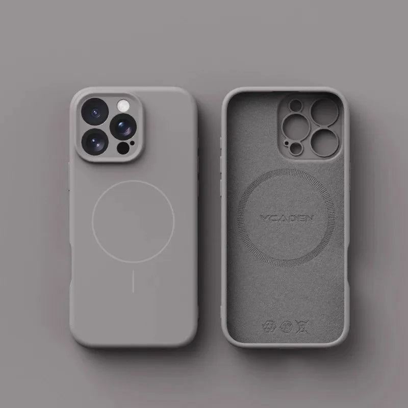 Magnetic Luxury Wireless Charge For Magsafe Phone Cases for iPhone 16 Plus 15 14 13 17 18 Pro Max Original Liquid Silicone Cover