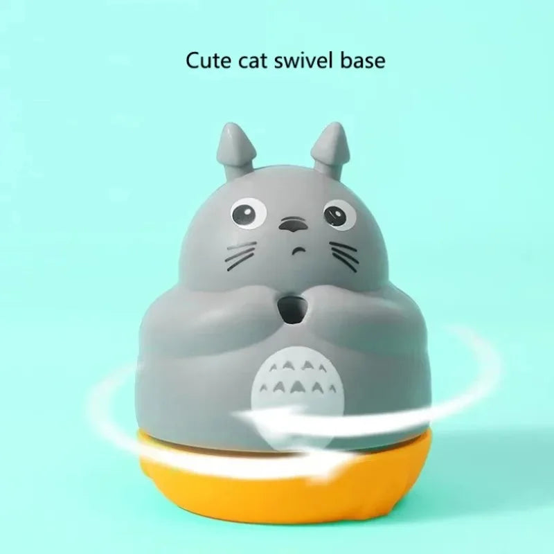 Chinchilla cat funny cat stick steel wire long pole feather cute cat toy kitten fishing rotating self-pleasure relief pet toy