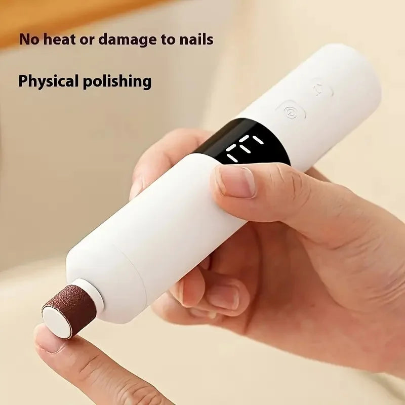 3-speed speed adjustment, LCD display screen, 16 interchangeable heads for home/foot and hand care, fast charging