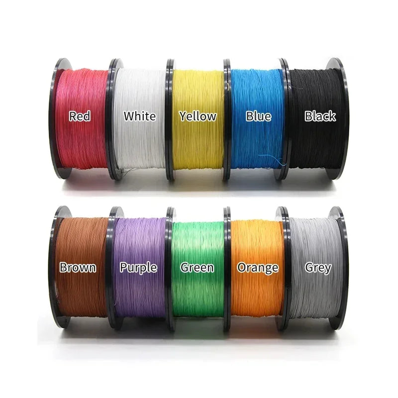 5/10/50M UL1423 PTFE Silver Plated Copper Wire 38/36/34/30/28/26/24AWG High Temperature Electronic Single Core Micro Fine Cable